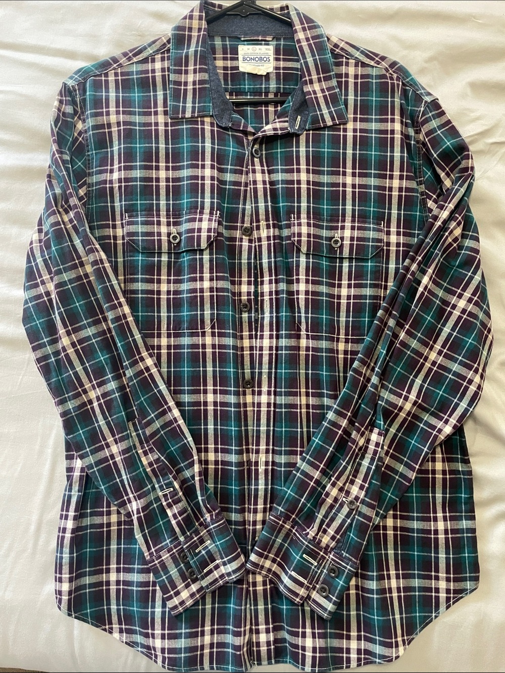 Bonobos Flannel Plaid Shirt | Large Standard Fit